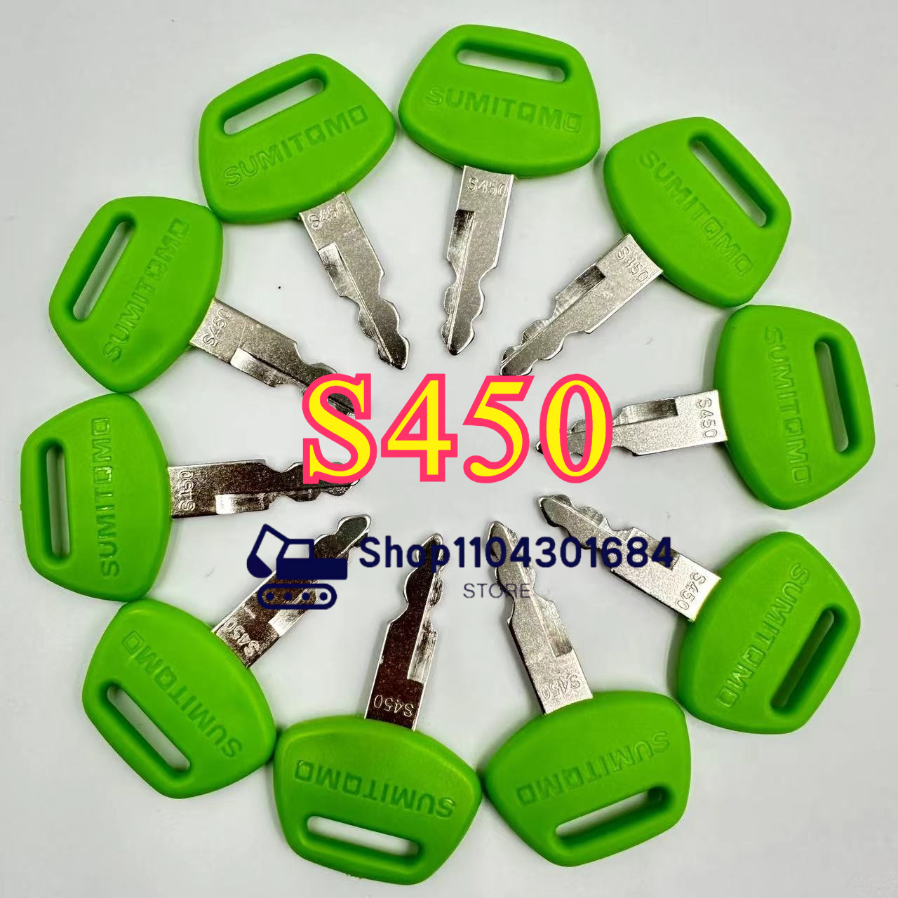 Heavy Equipment Logos - 10/5/1PCS S450 Excavator Heavy Equipment Green