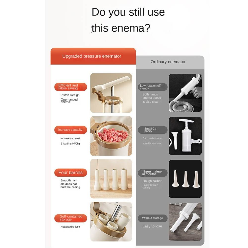 Homemade Manual Sausage Stuffe - Heavy Equipment Manual recensie en prijs
