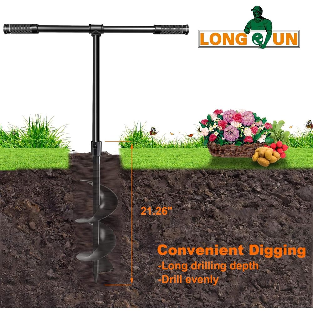 Hand-Crank Spiral Auger for Pl - Post Hole Digger recensie en prijs