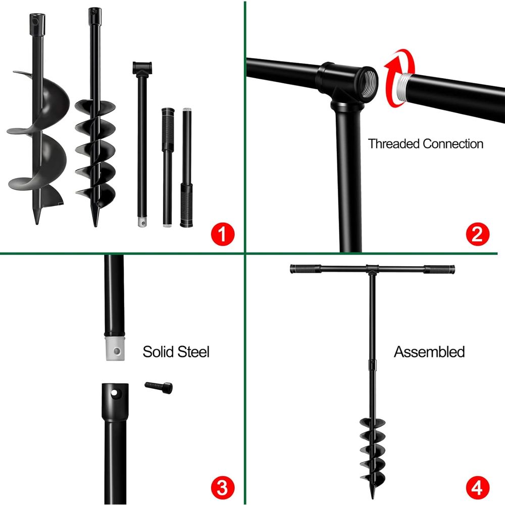 Hand-Crank Spiral Auger for Pl - Post Hole Digger recensie en prijs