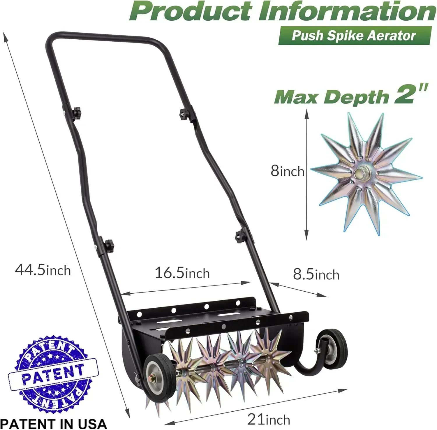 18-Inch Push Spike Aerator, He - Heavy Equipment Manual recensie en prijs