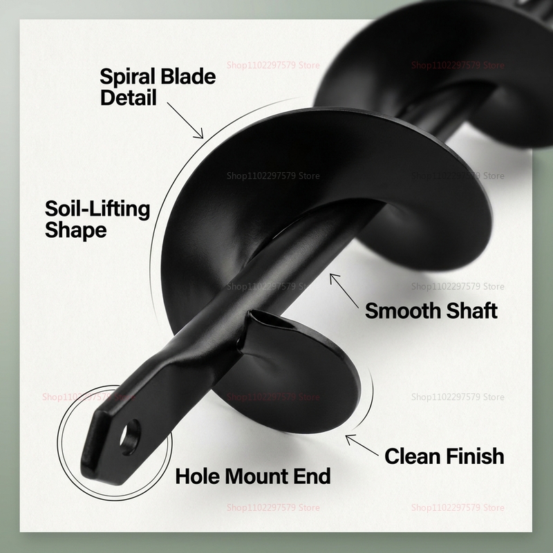 Garden Earth Auger Spiral Dril - Heavy Equipment Manual recensie en prijs