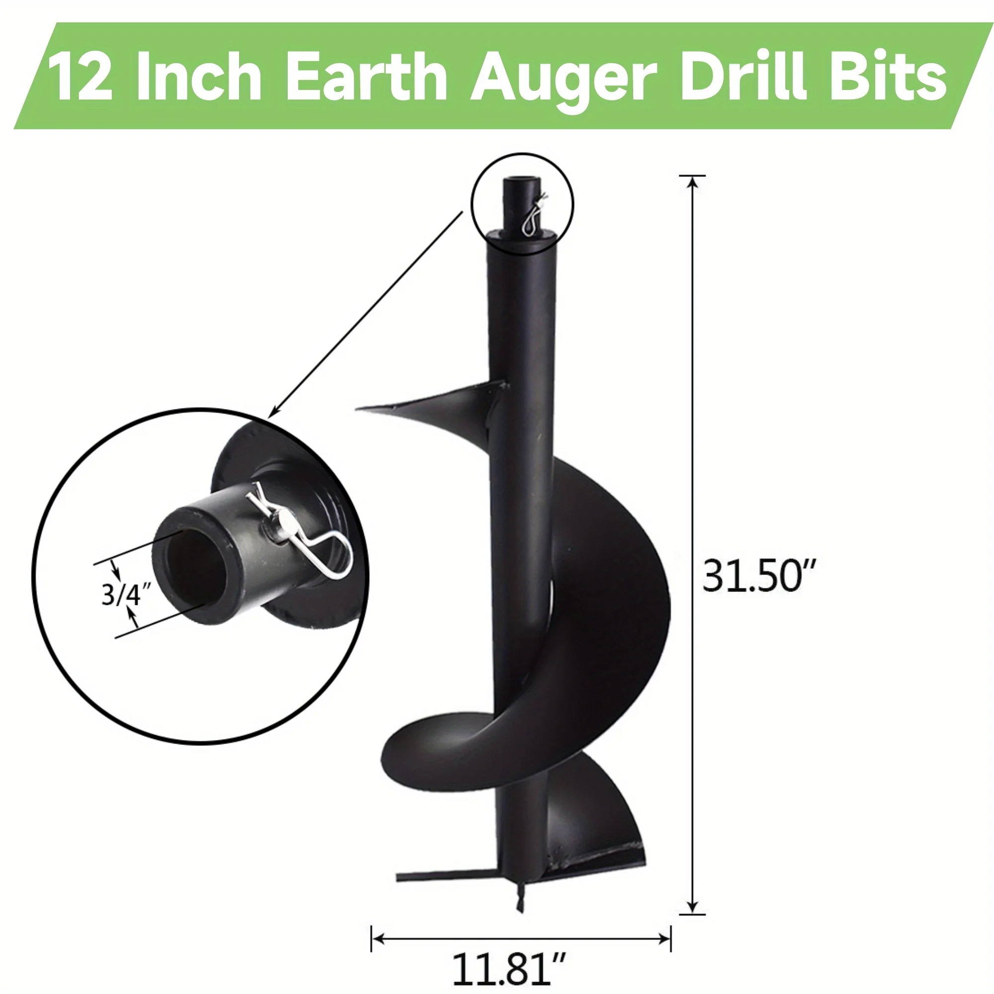 Heavy-Gauge 12 Inch Auger Dril - Post Hole Digger recensie en prijs