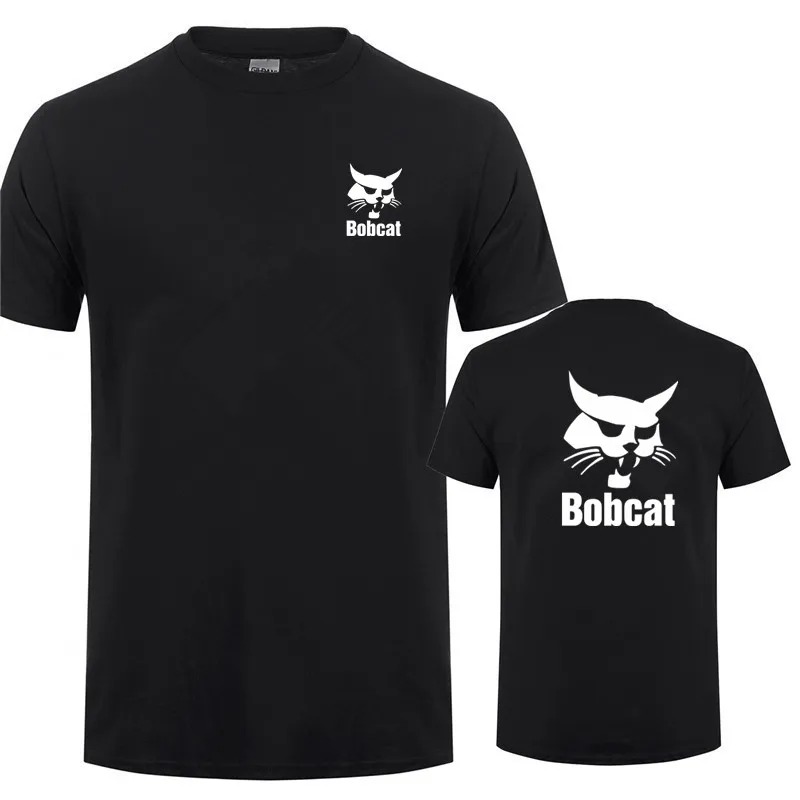 Bobcat T Shirt Summer Men Shor - Heavy Equipment Logos recensie en prijs