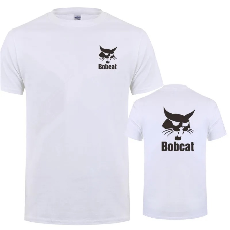 Bobcat T Shirt Summer Men Shor - Heavy Equipment Logos recensie en prijs