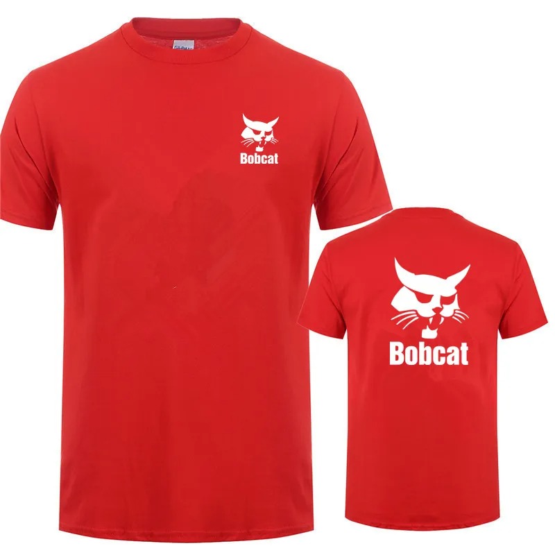 Bobcat T Shirt Summer Men Shor - Heavy Equipment Logos recensie en prijs