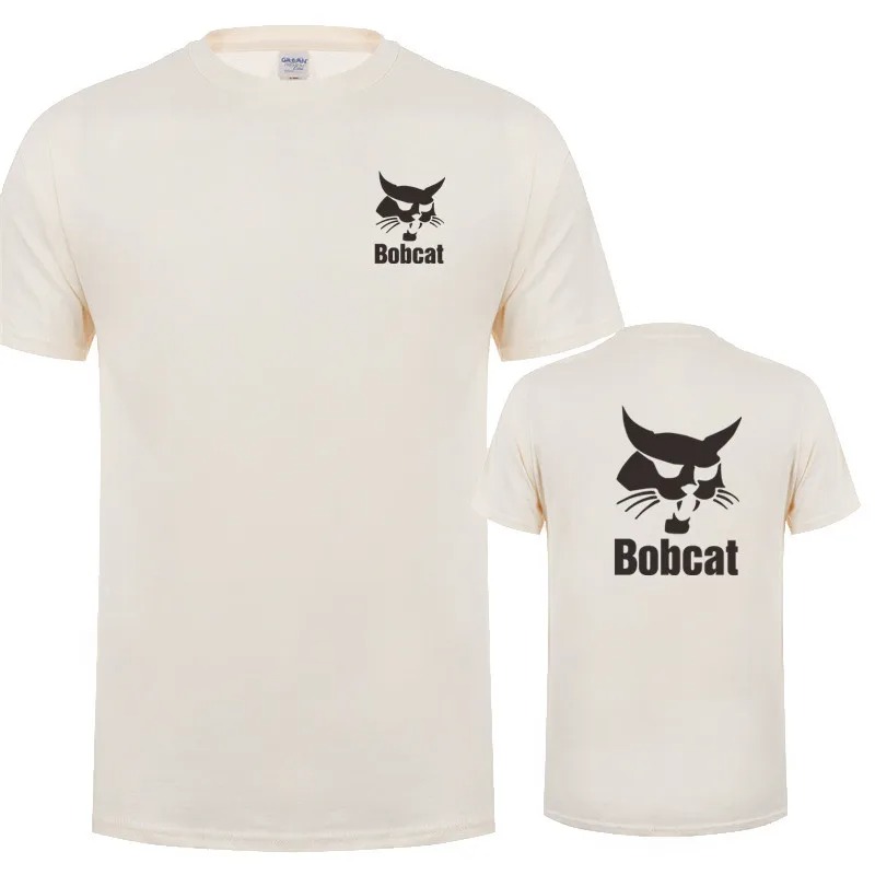 Bobcat T Shirt Summer Men Shor - Heavy Equipment Logos recensie en prijs