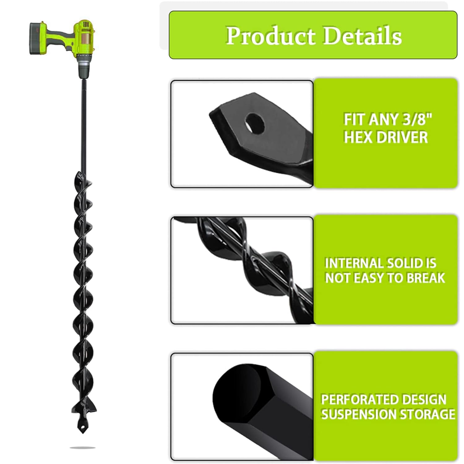 24 Inch Auger Drill Bit for Pl - Post Hole Digger recensie en prijs