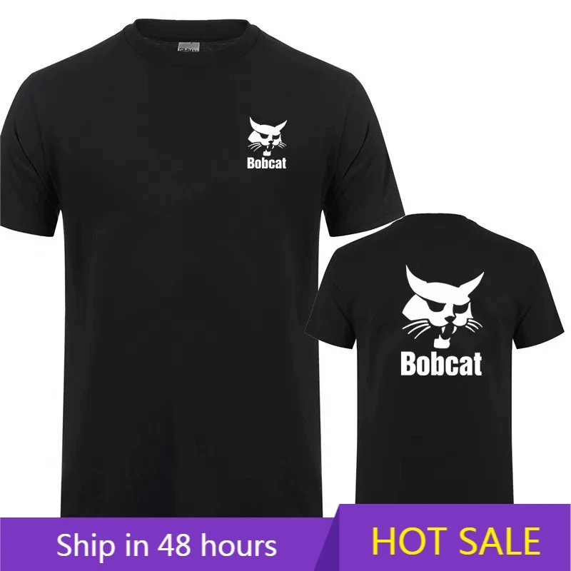 Bobcat T Shirt Summer Men Shor - Heavy Equipment Logos recensie en prijs