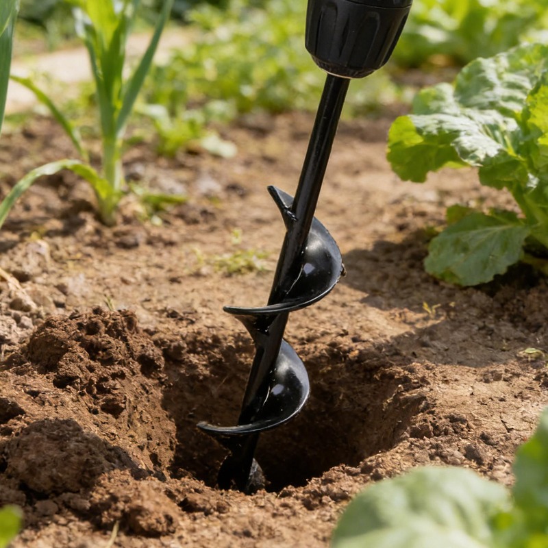 Garden Auger Spiral Drill Bit  - Post Hole Digger recensie en prijs